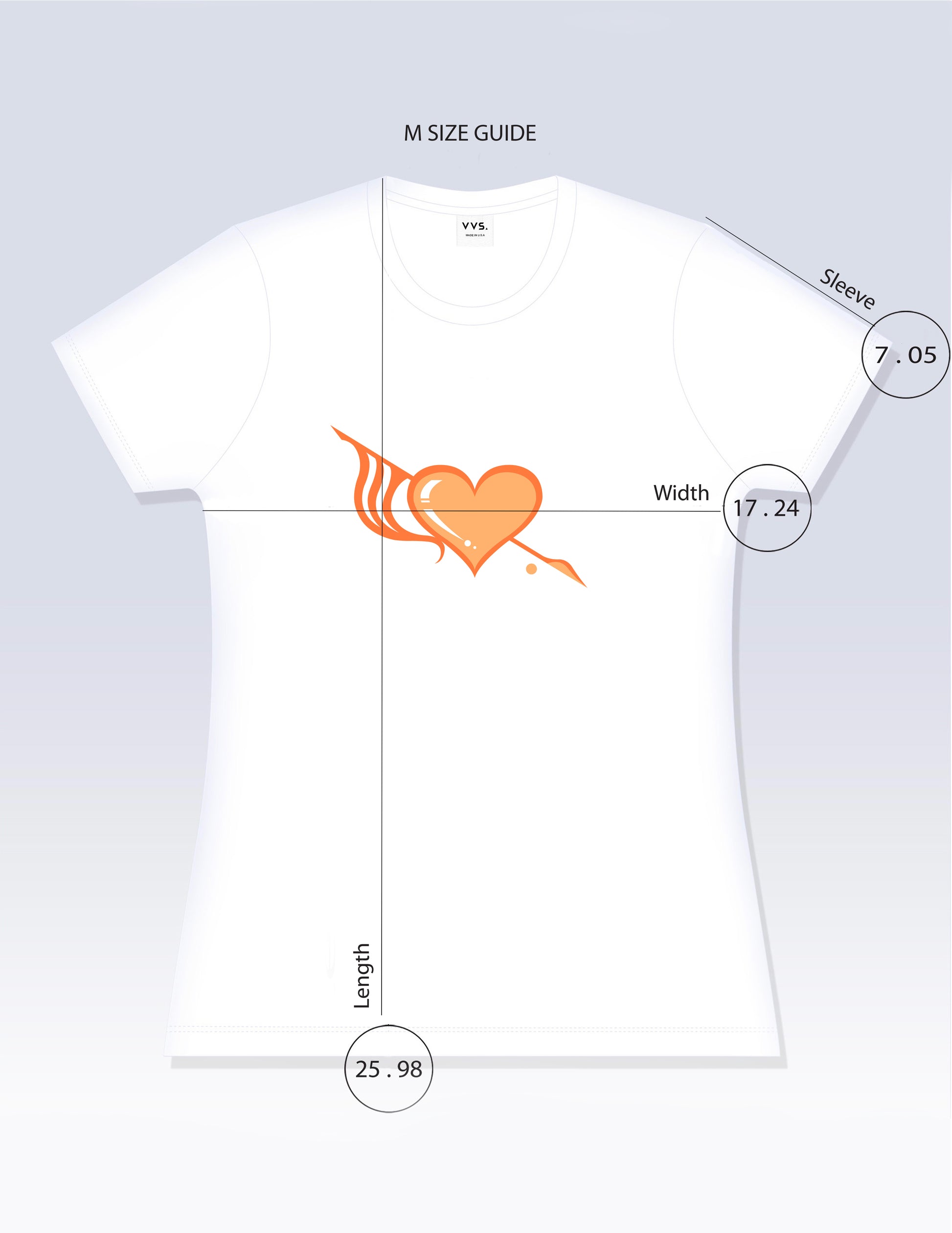 Graphic Tee, Orange Pineapple Sorbet Graphic Tee Shirt, Heart T-Shirt, Tee Shirt , Peach T-Shirt, White Graphic Tee, White Graphic T-Shirt, Slim Fit Tee, Fitted Tee, Short Sleeve Shirt, Women’s Shirt, Cotton T-Shirt, Cotton Tee Shirt, 100% cotton, Ringspun, Breathable Tee, Vintage Visionary Studio, VVS
