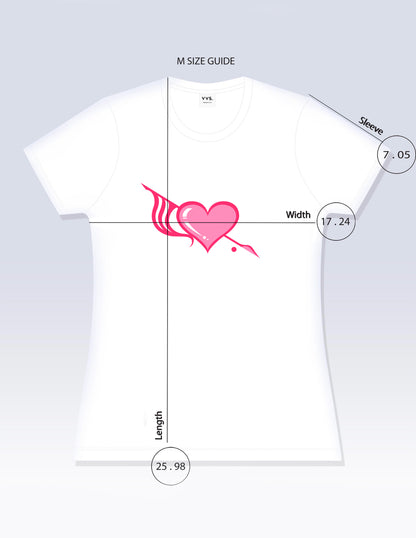 Graphic Tee, Raspberry Frosty Graphic Tee, Heart Tee, Heart T-Shirt, Slim Fit Tee, Fitted Tee, Short Sleeve Shirt, Women’s Shirt, Cotton T-Shirt, Cotton Tee Shirt, 100% cotton, Ringspun, Breathable Tee, Floral Graphic Tee, Flower Graphic Tee, Vintage Visionary Studio, VVS