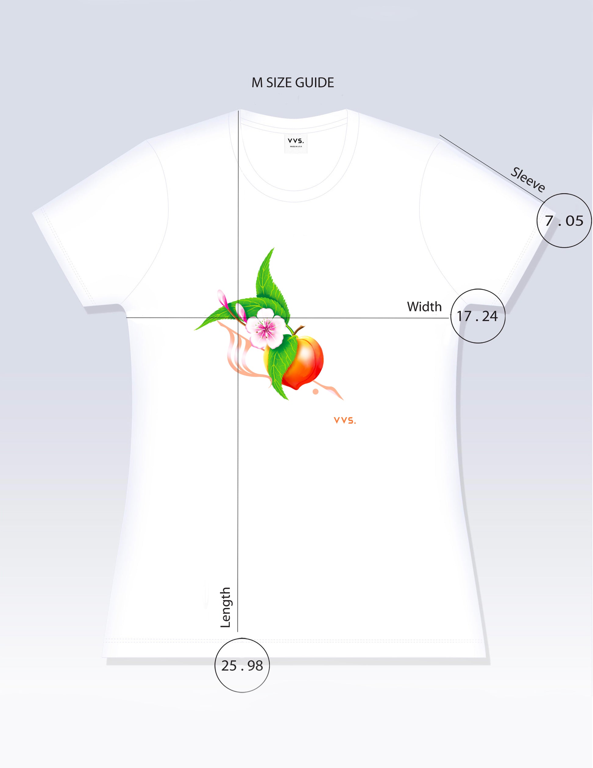 Graphic Tee, Sunset Peachy Graphic Tee Shirt, Tee Shirt , Peach T-Shirt, White Graphic Tee, White Graphic T-Shirt, Slim Fit Tee, Fitted Tee, Short Sleeve Shirt, Women’s Shirt, Cotton T-Shirt, Cotton Tee Shirt, 100% cotton, Ringspun, Breathable Tee, Vintage Visionary Studio, VVS
